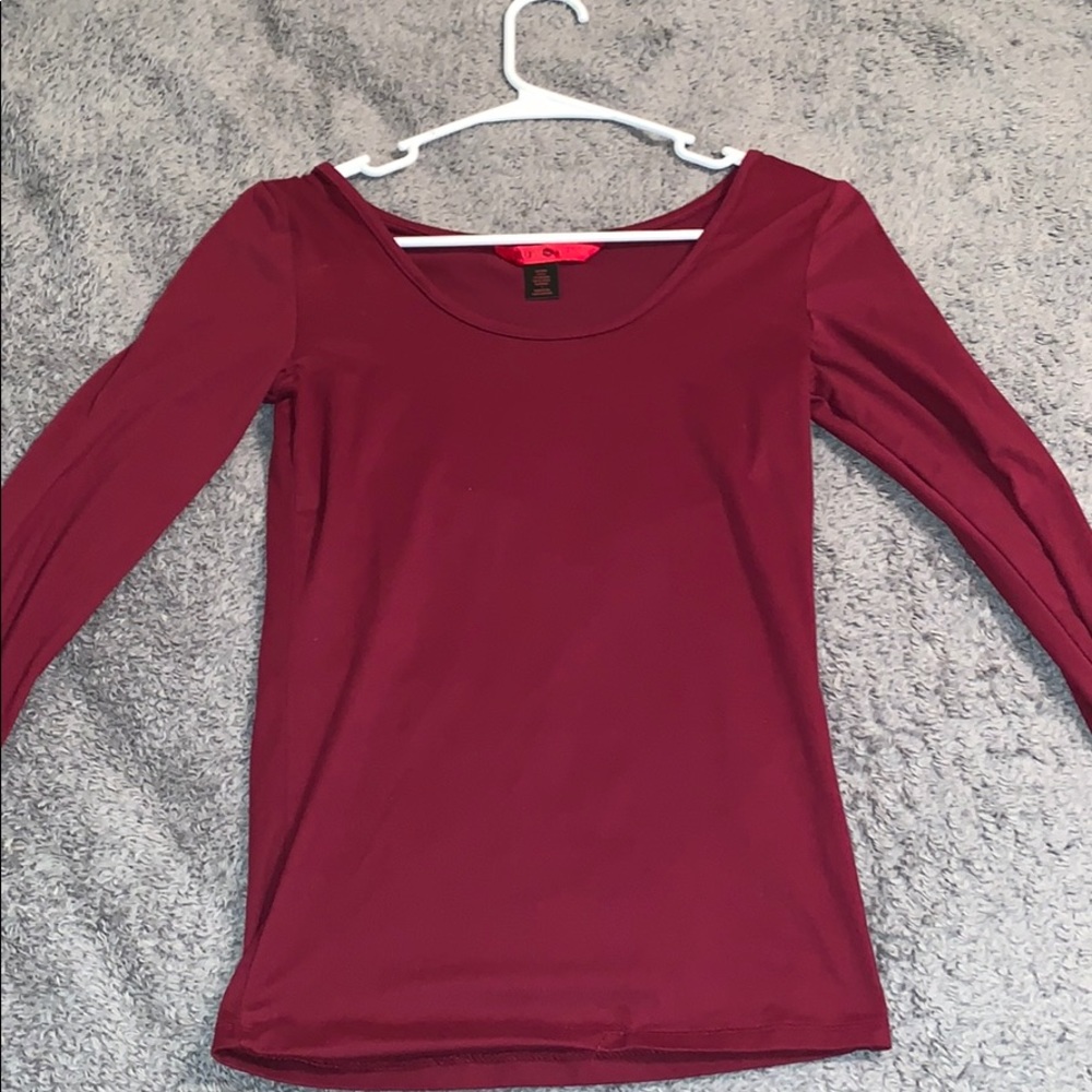 Maroon Long Sleeve Shirt